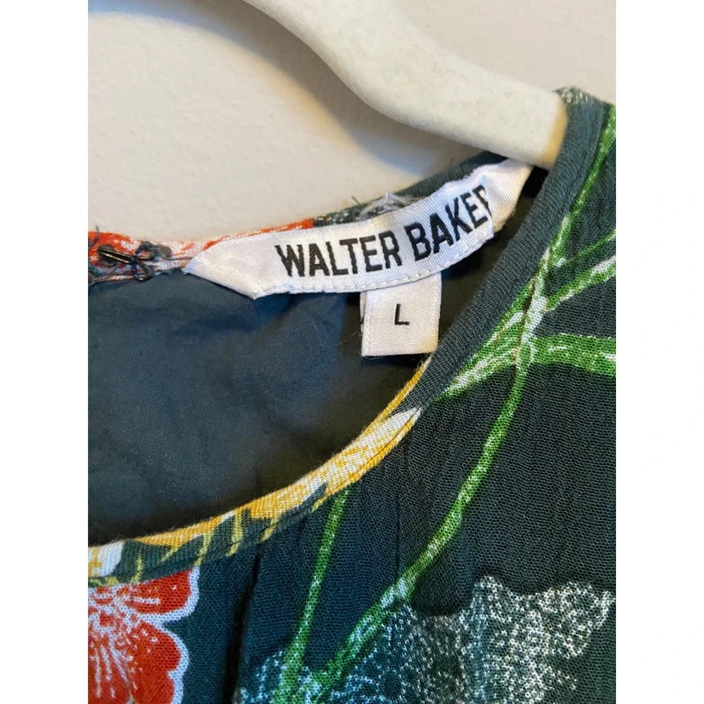 Walter Baker‎ Wanita Rain Forest Midi Dress Size Large